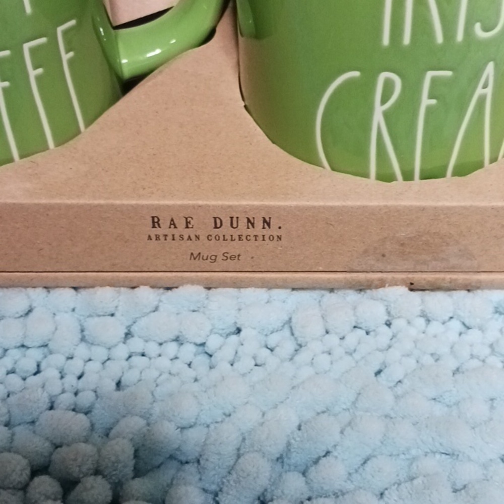 NWT Rae Dunn Irish coffee/cream 2 mugs in gift package! - Picture 2 of 5